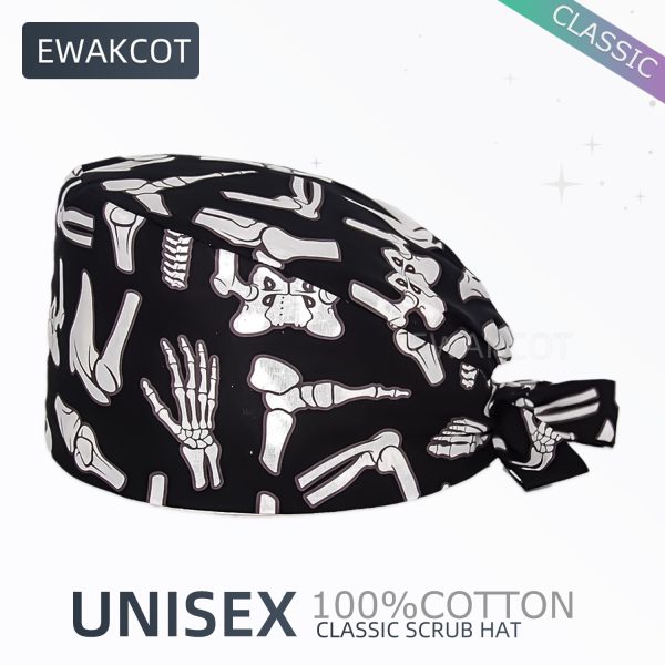 Classic Bones Pattern Orthopedics Scrub Cap - Image 1